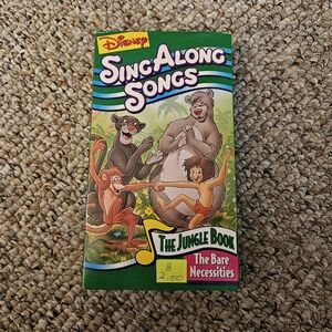 Disney Sing Along Songs The Jungle Book The Bare Necessities VHS